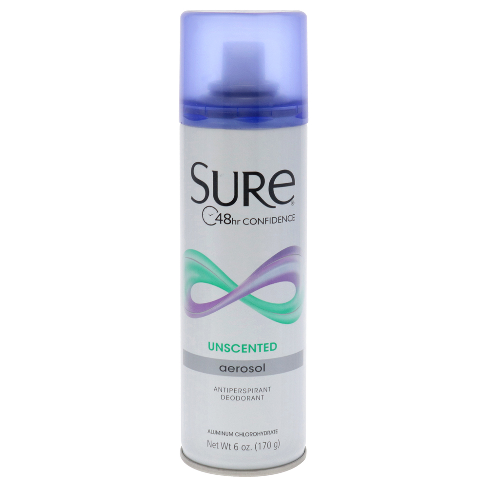 Sure Aerosol Anti-Perspirant and Deodorant - Unscented For Unisex 6 oz
